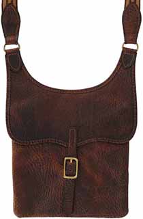 Leather Scout's Bag, 
9" x 10", with adjustable strap